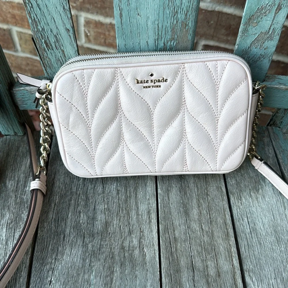 Kate Spade Light Pink Briar Lane Quilted Crossbody Bag